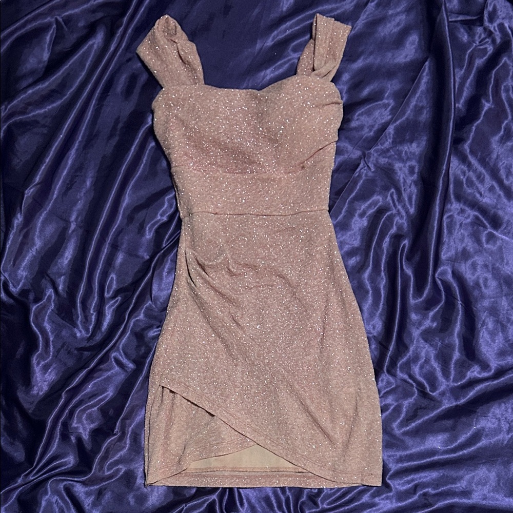 Windsor Sparkling Blush Pink Mini Dress